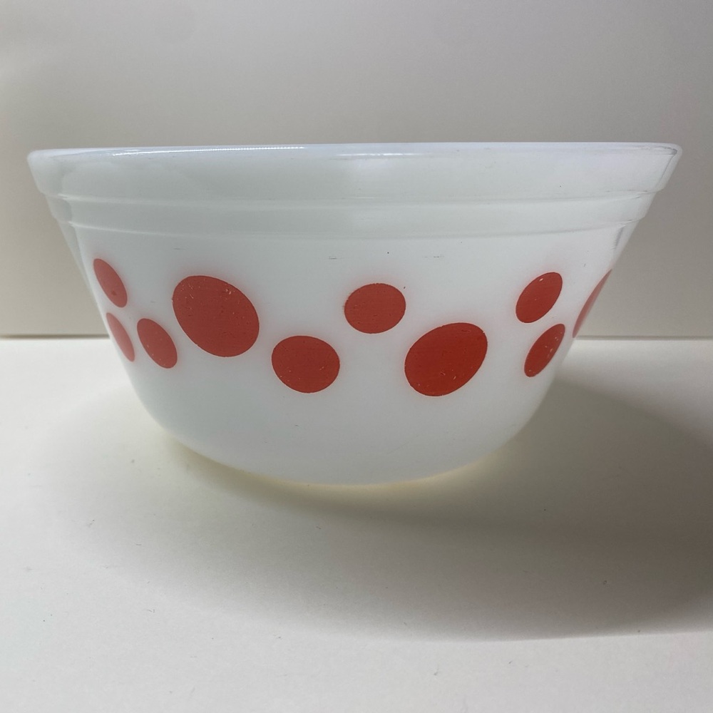 Vintage Federal Pink Dots bowl